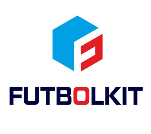 Logo of Futbolkit featuring a blue and red design with the name prominently displayed.