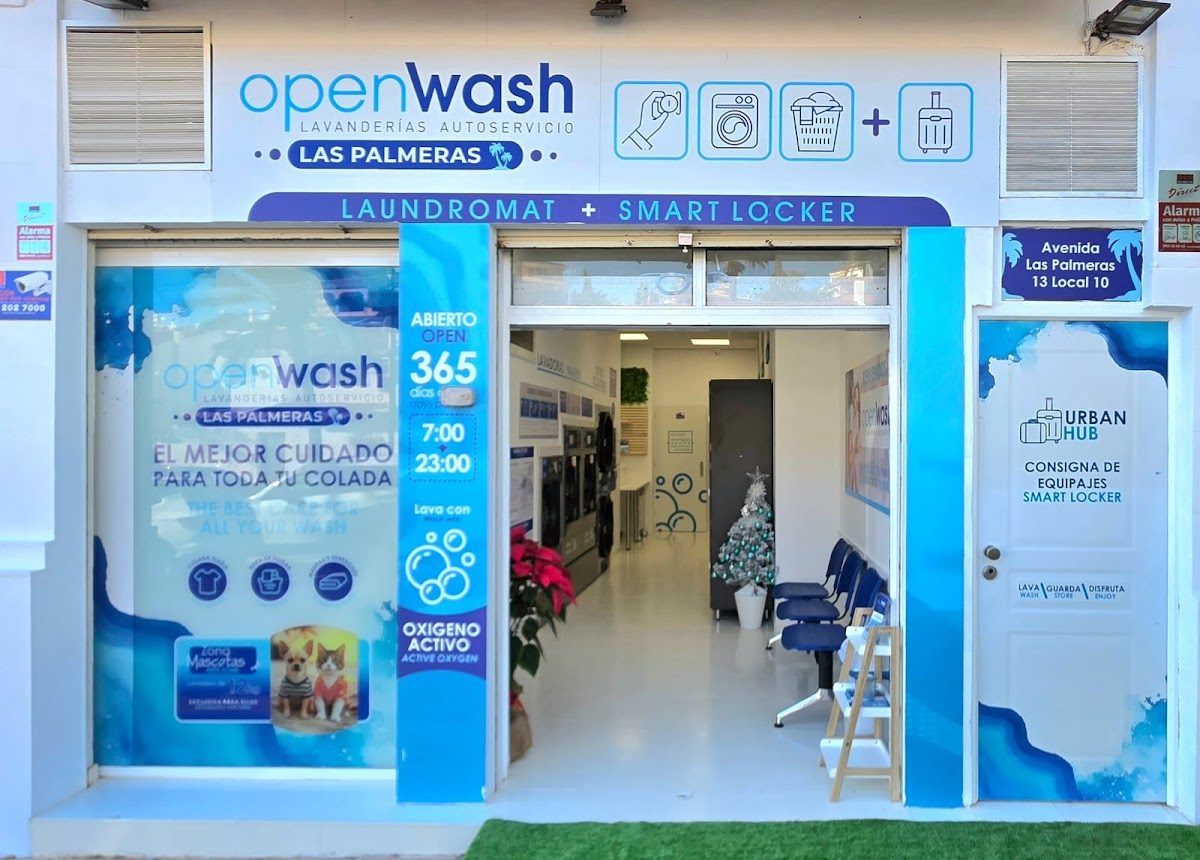 Open Wash Laundry & Luggage Lockers Benalmádena
