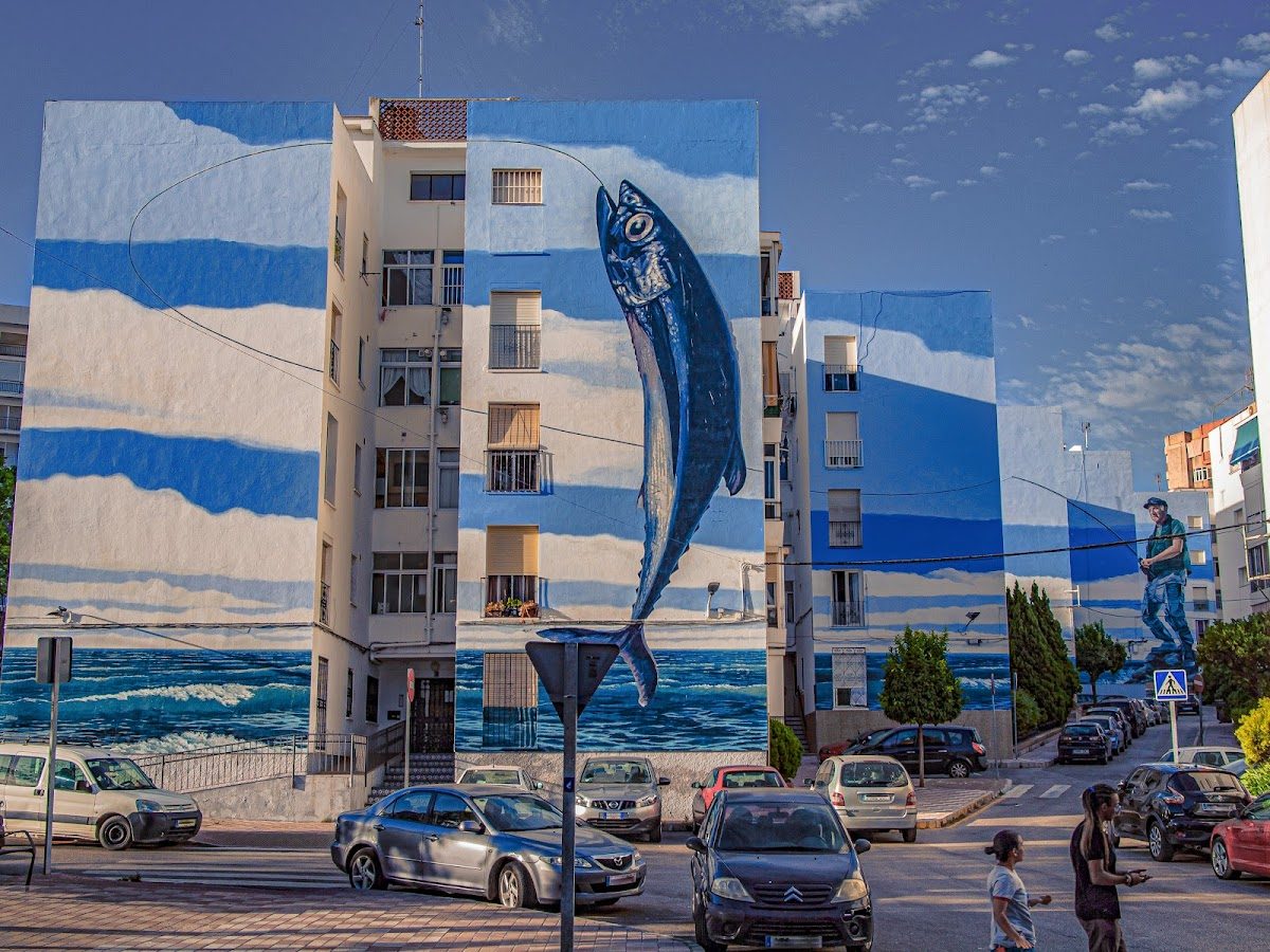 Mural "Día de Pesca" de José Fernández Ríos