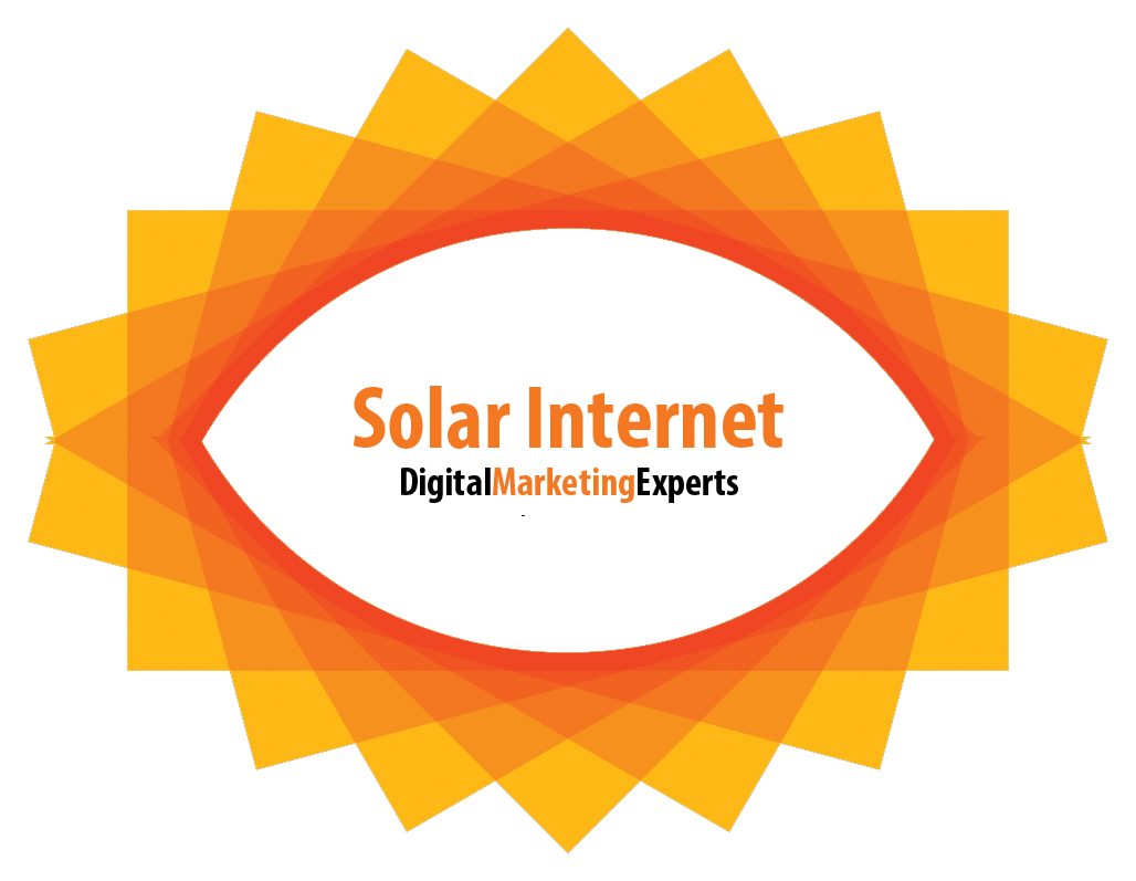 Logo of Solar Internet Marketing featuring an eye design in orange and yellow with the text "Digital Marketing Experts."